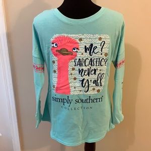 NWT Crew Cut Simply Southern Long Sleeved Shirt